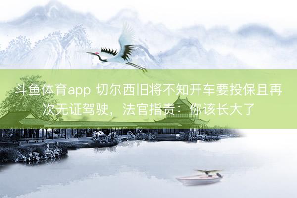 斗鱼体育app 切尔西旧将不知开车要投保且再次无证驾驶，法官指责：你该长大了